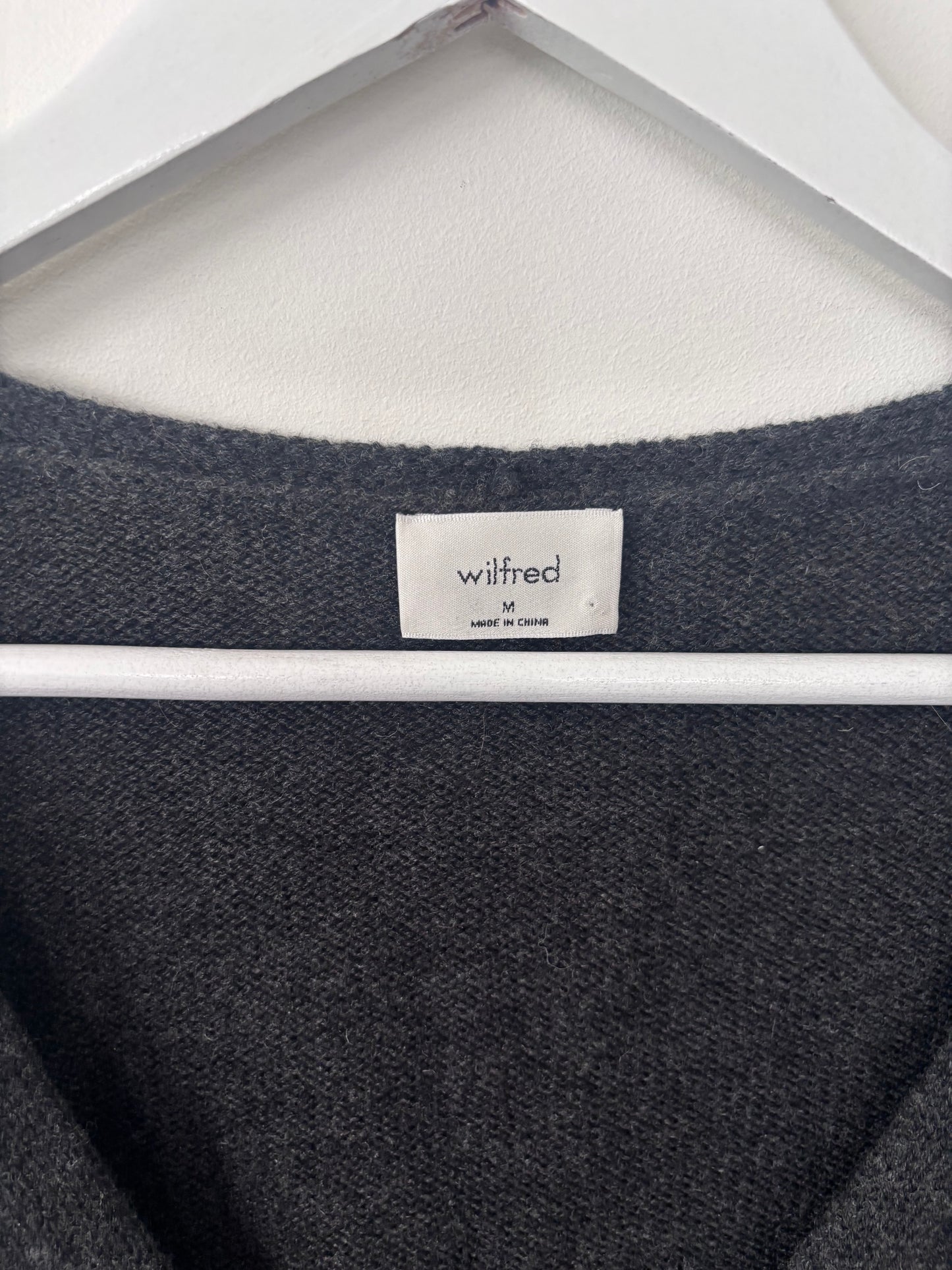 Wilfred Basque Charcoal Grey Cardigan | Sz Medium