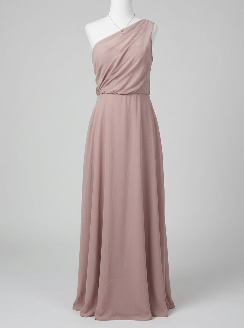Birdy Grey Taupe Chiffon Dress (Kira) | Sz Large