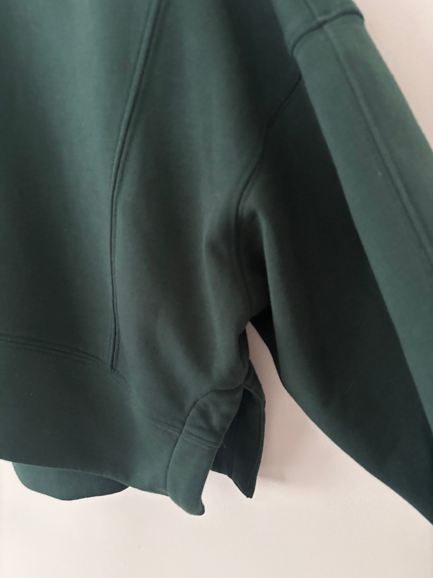 Abercrombie (YPB) Cropped Dark Green Pullover (flaw) | Sz XS (fits S/M)