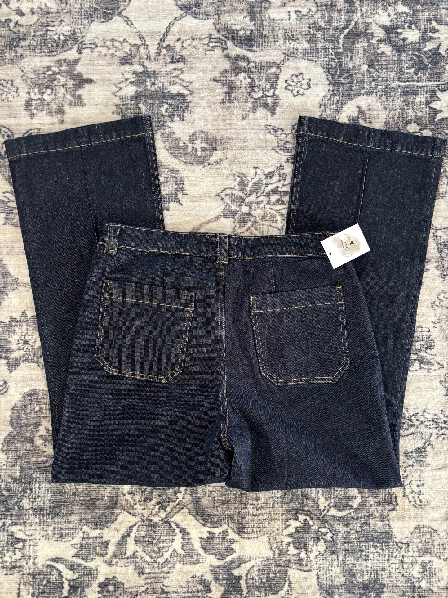 H&M Denim Creased Pants | Sz 14 (N108N19)