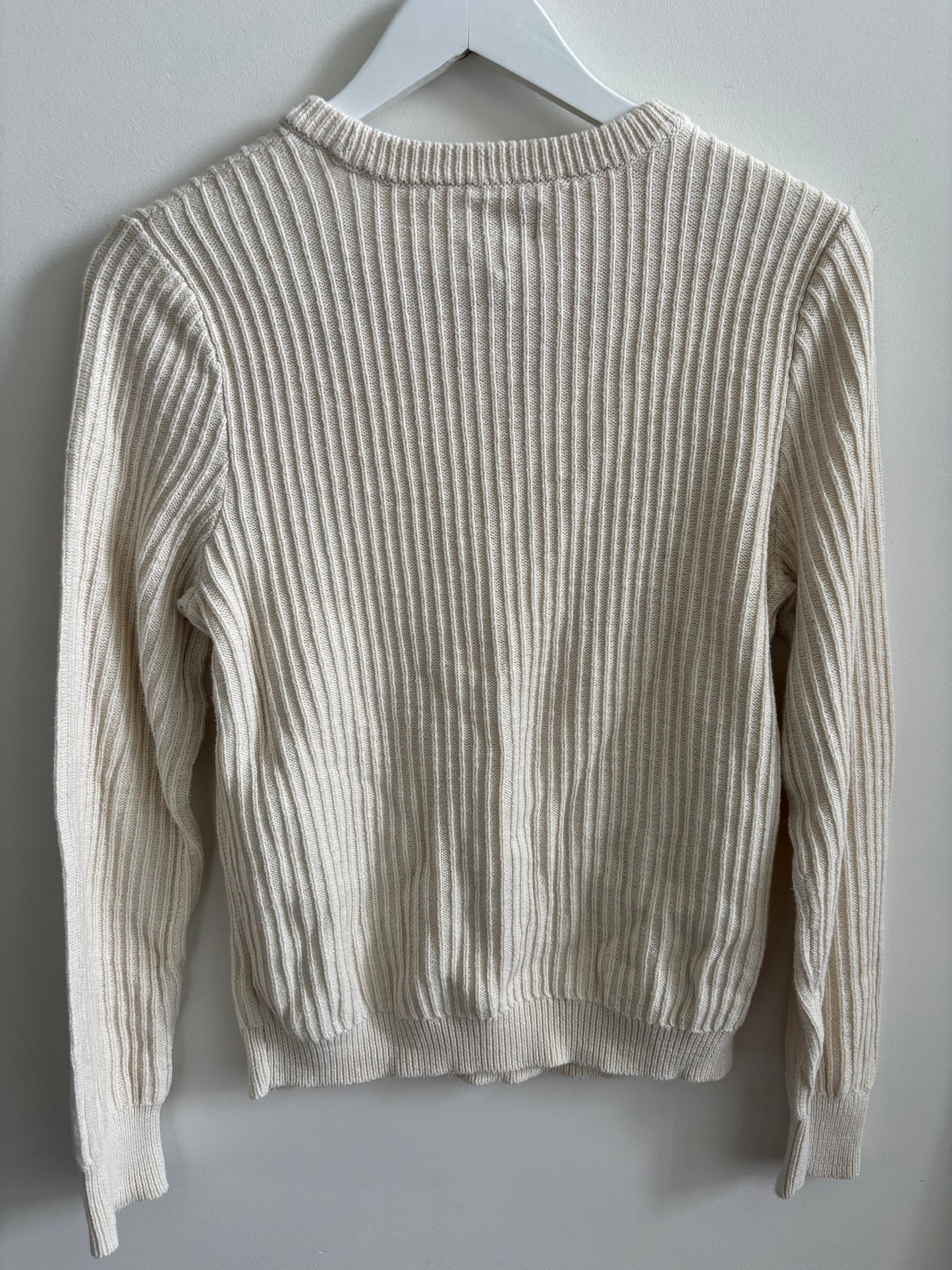 Frank & Oak Cotton Ribbed Knit Sweater | Medium
