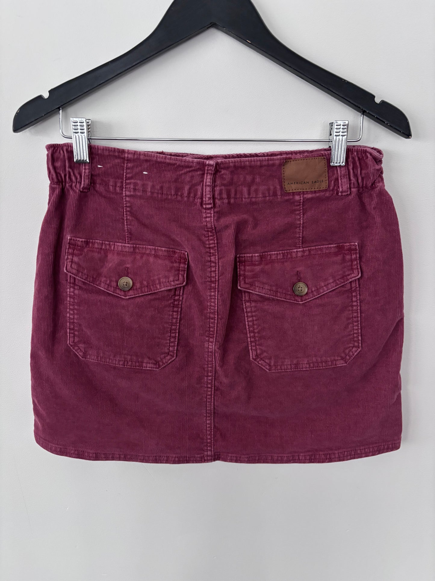 AE Corduroy Burgundy Skirt| Sz 6 (AS5)