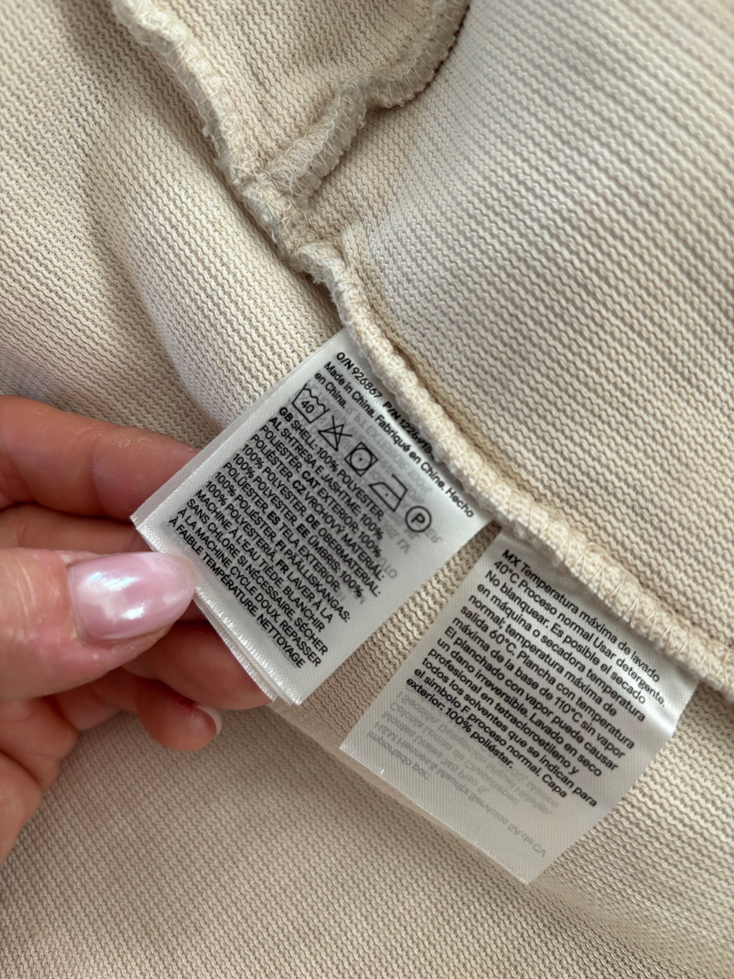 H&M Teddy Fleece Snap Up Jacket | Small (oversized)