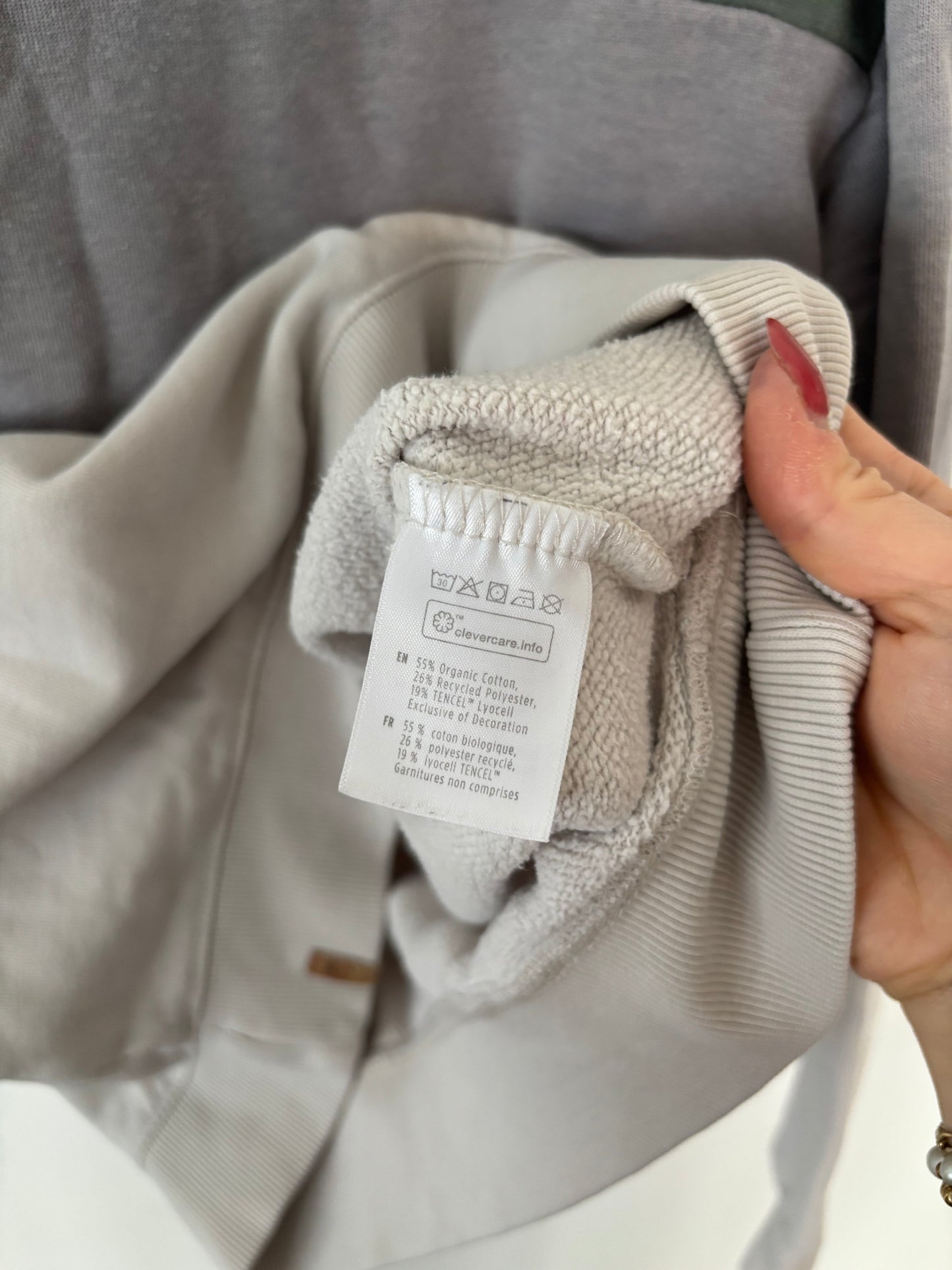 Tentree Fleece Colour Block Crewneck | Sz Medium (J01C3)