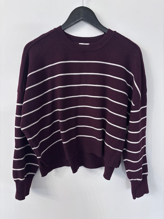 Gentle Fawn Echo Merlot Stripe Sweater | Sz Small (fits big)