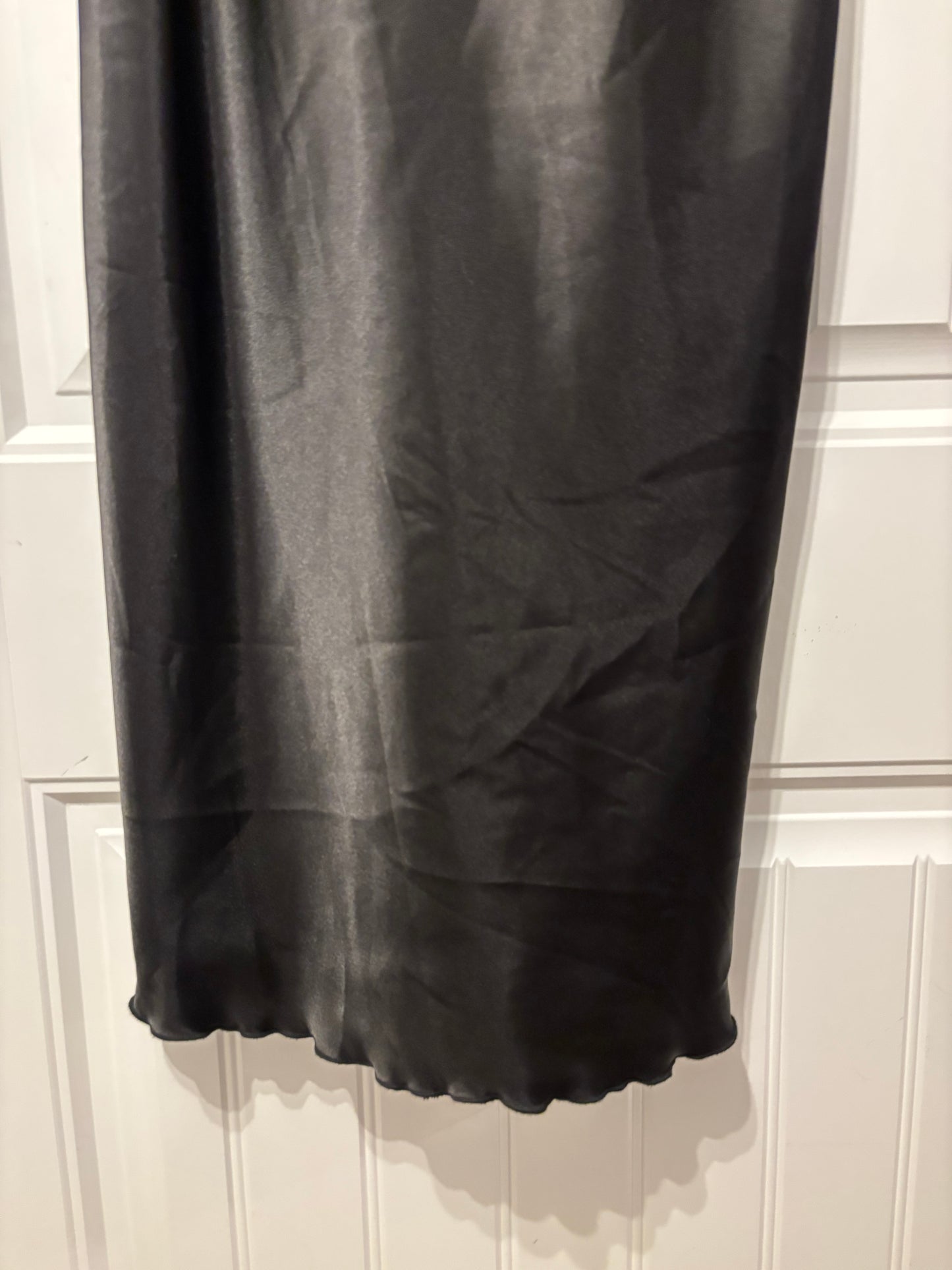 Bebe Satin-like Slip Dress with Cowl neckline | XL