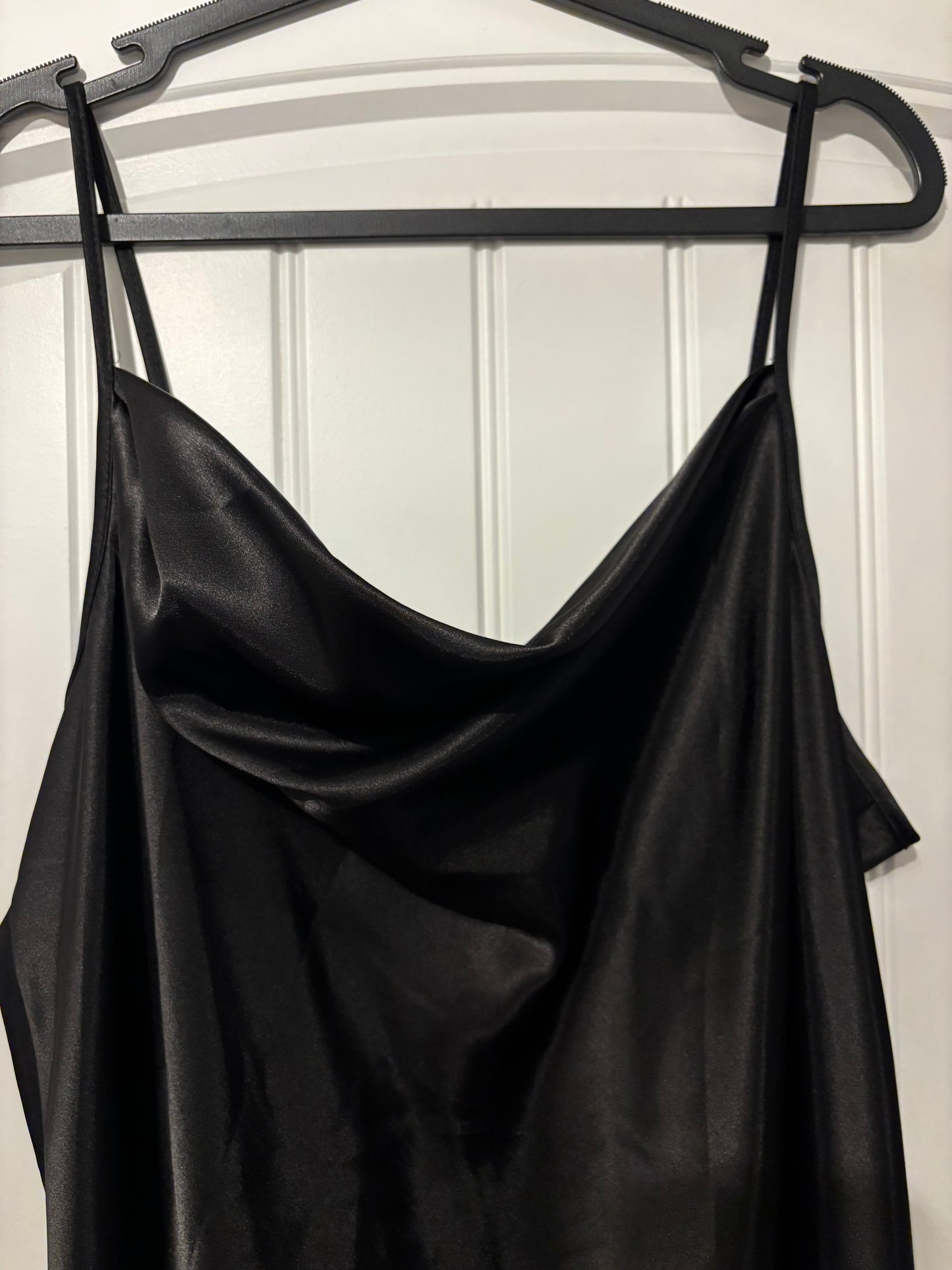 Bebe Satin-like Slip Dress with Cowl neckline | XL