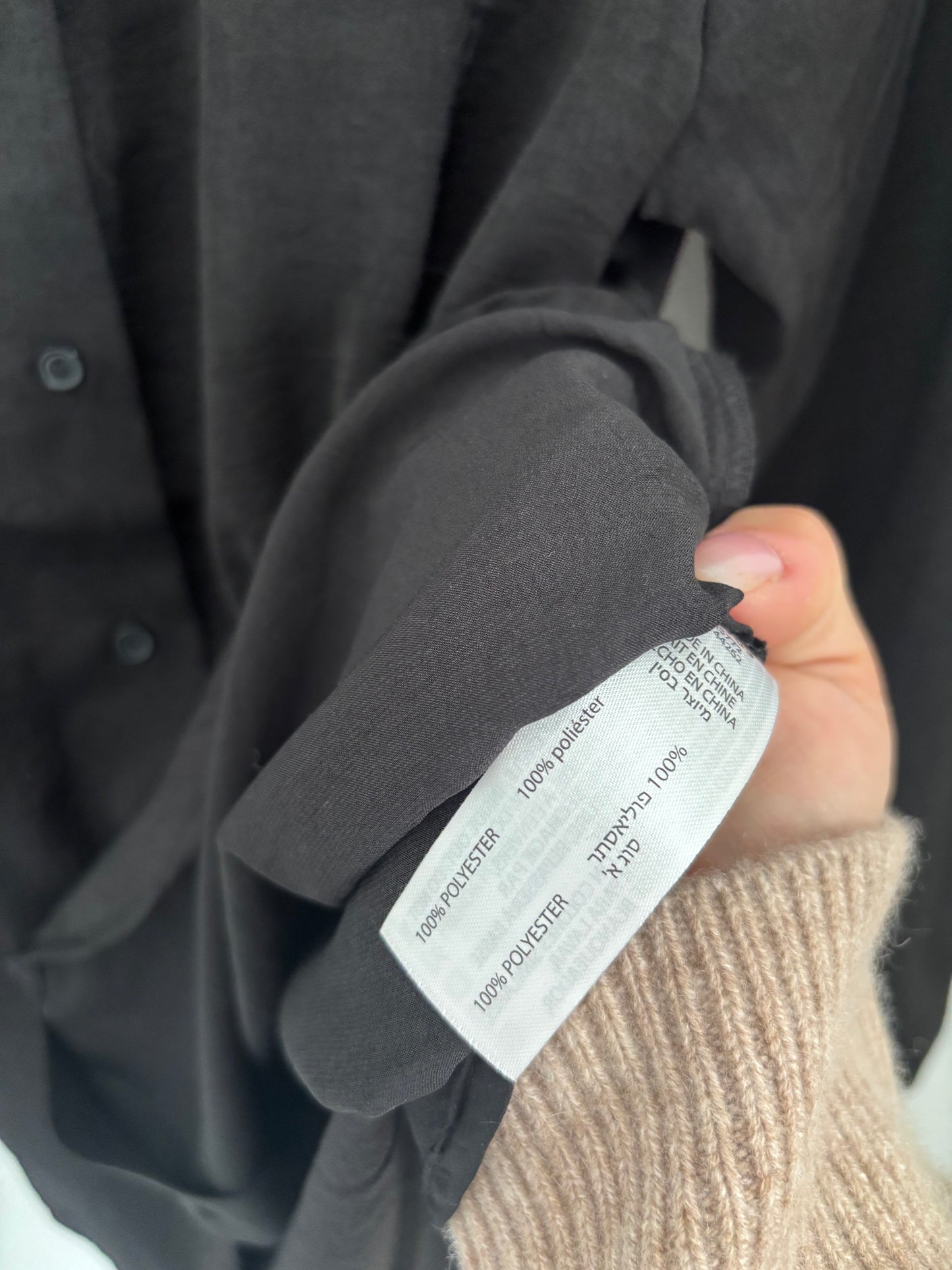 Black Tape_ Black Button Down | Medium