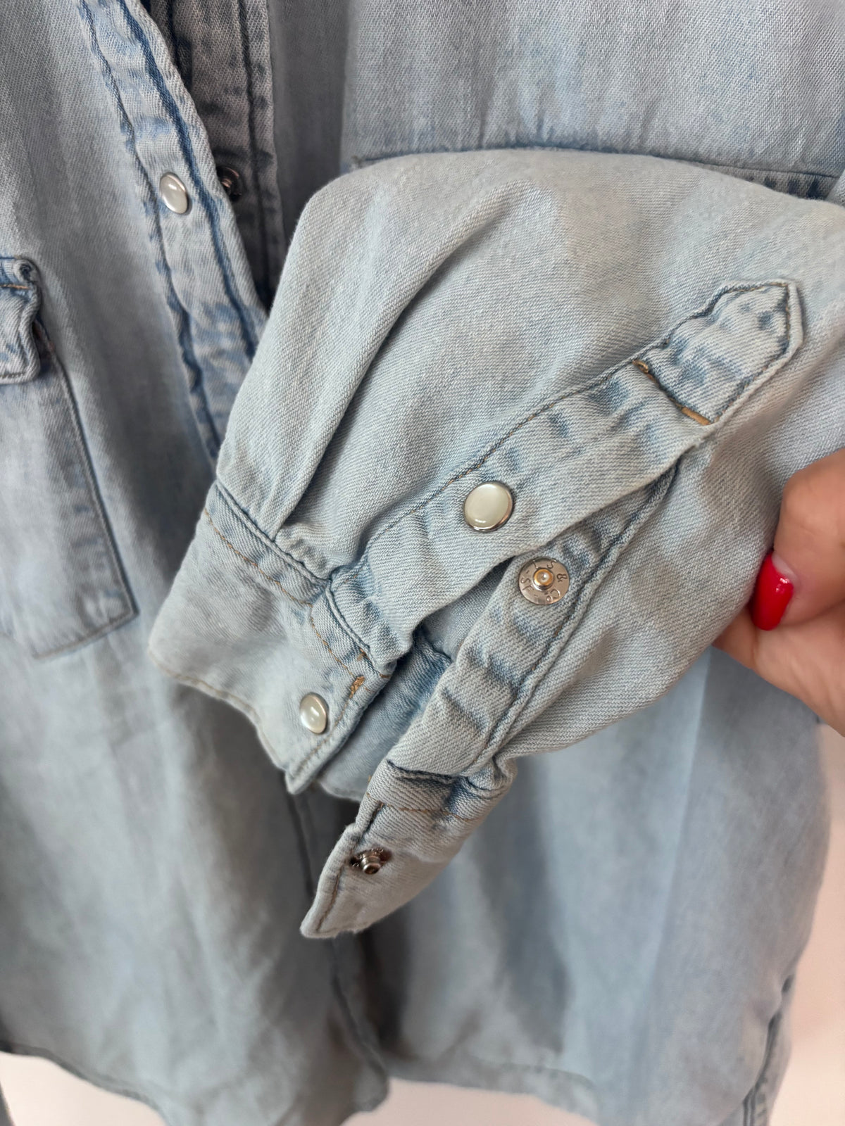 Levi's Heritage Western Denim Button Down Shirt Light/Stonewash | Sz XL