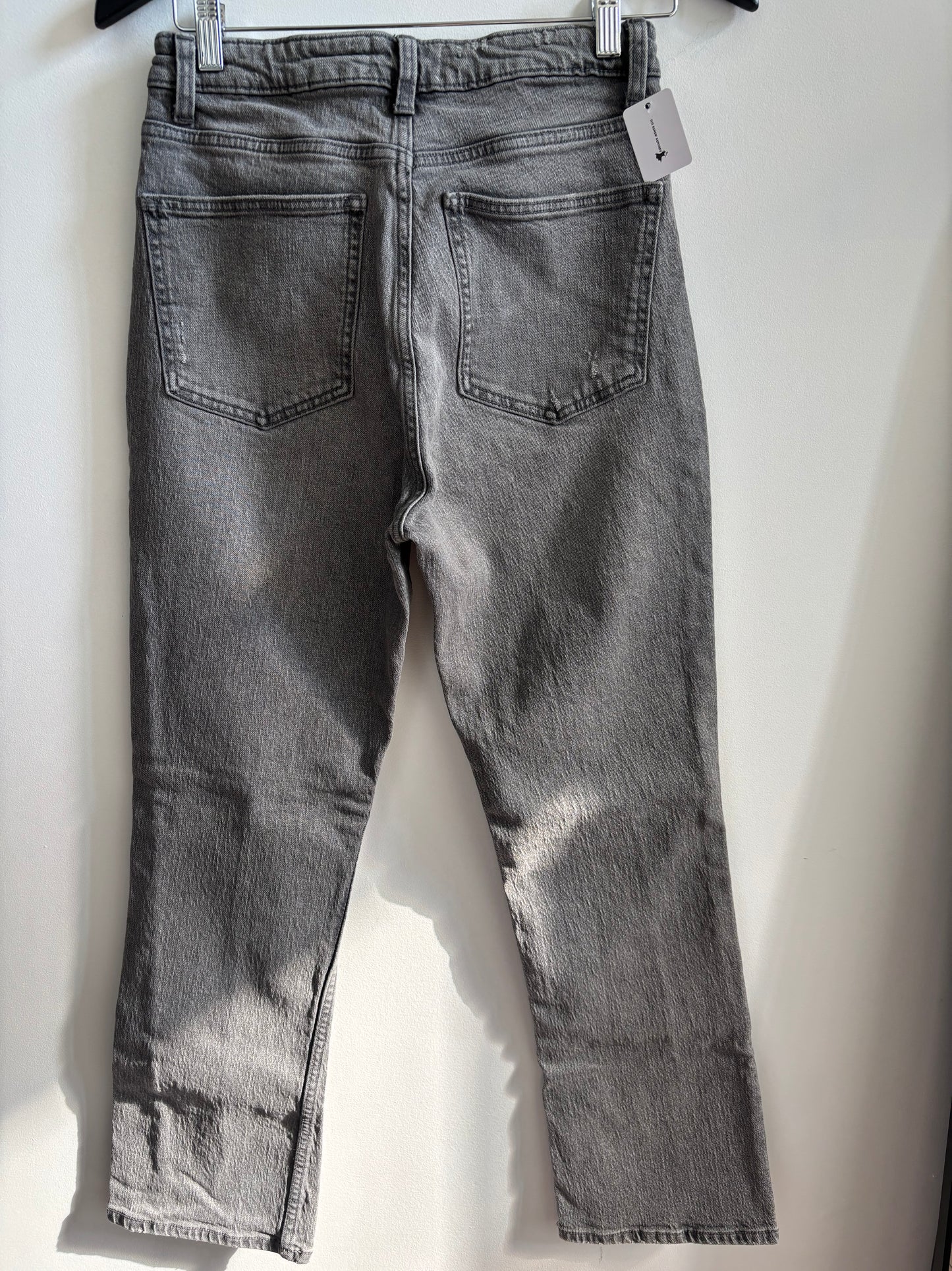 Zara Greywash Straight Leg Jeans | 6