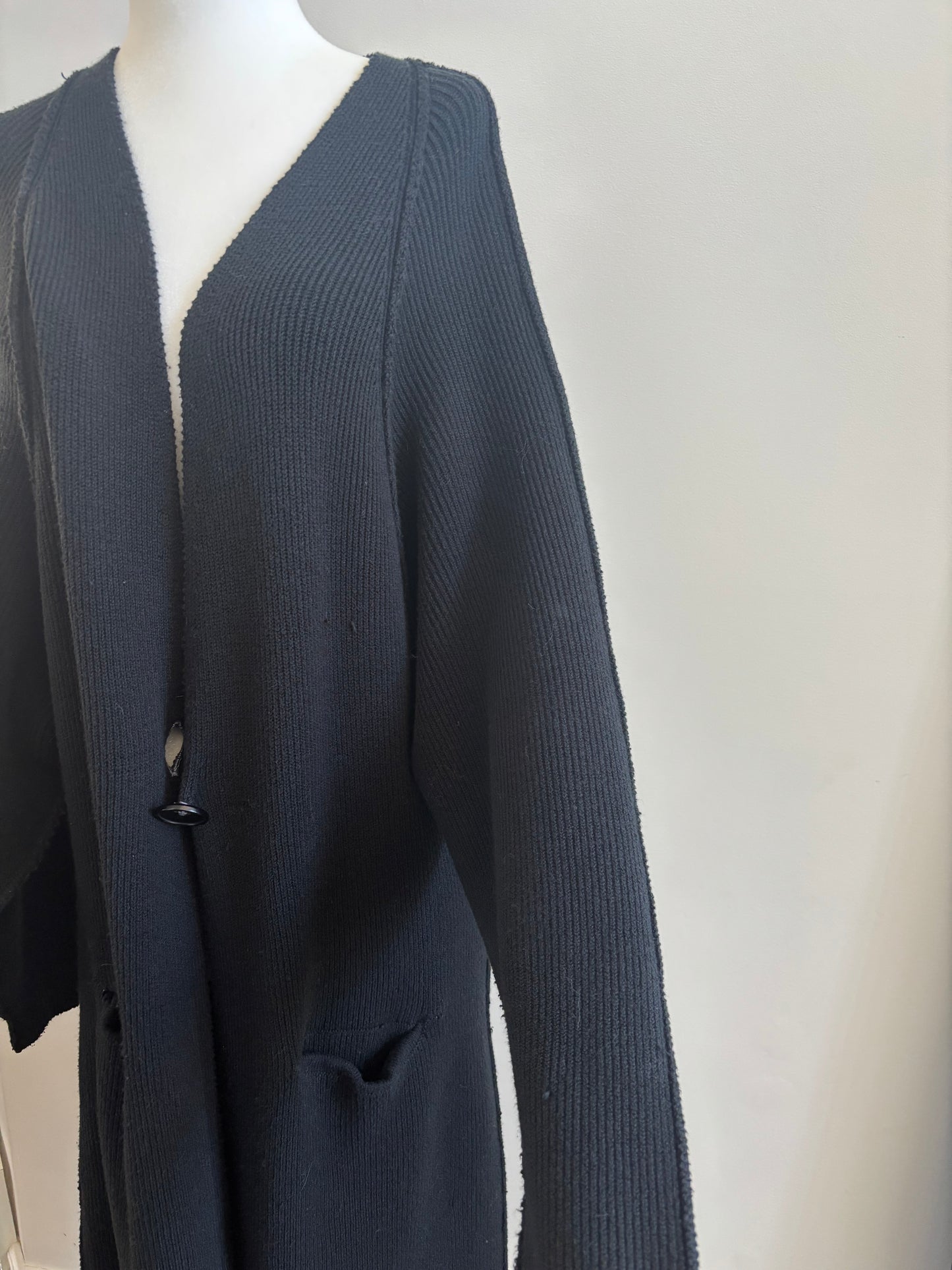 Free People Long Button Cardigan | Oversized Small (OC01C1)