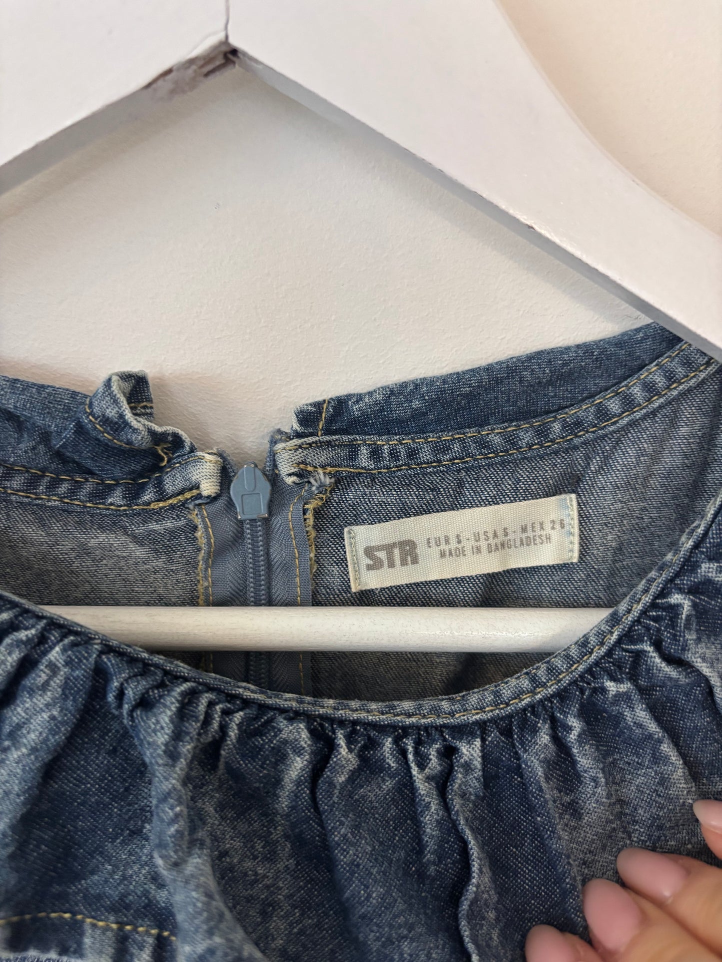 Stradivarius / Zara Texas Denim Dress | Sz Small