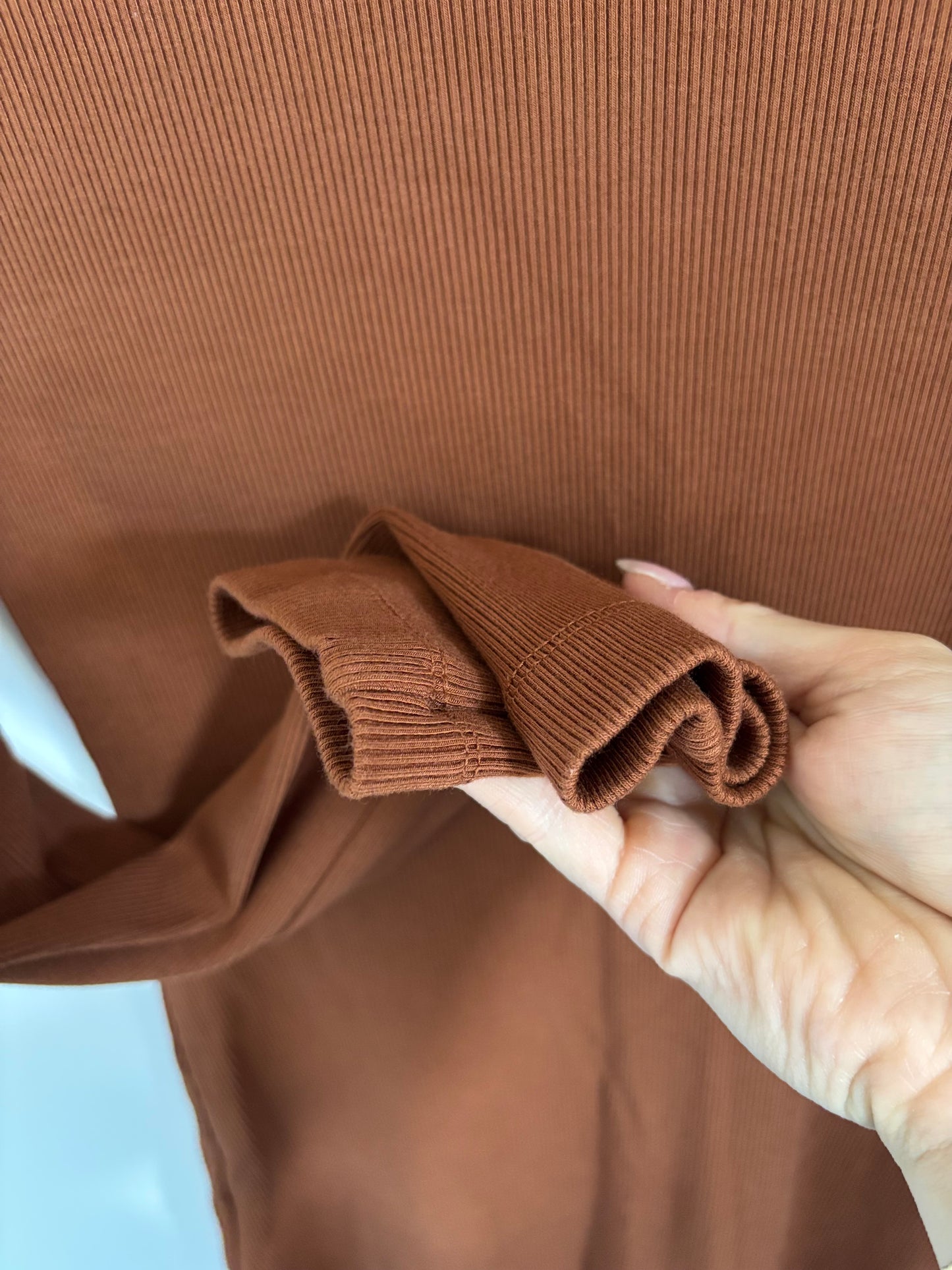 Dynamite Isabella Ribbed Turtleneck Mini Dress | Small (O23L4)