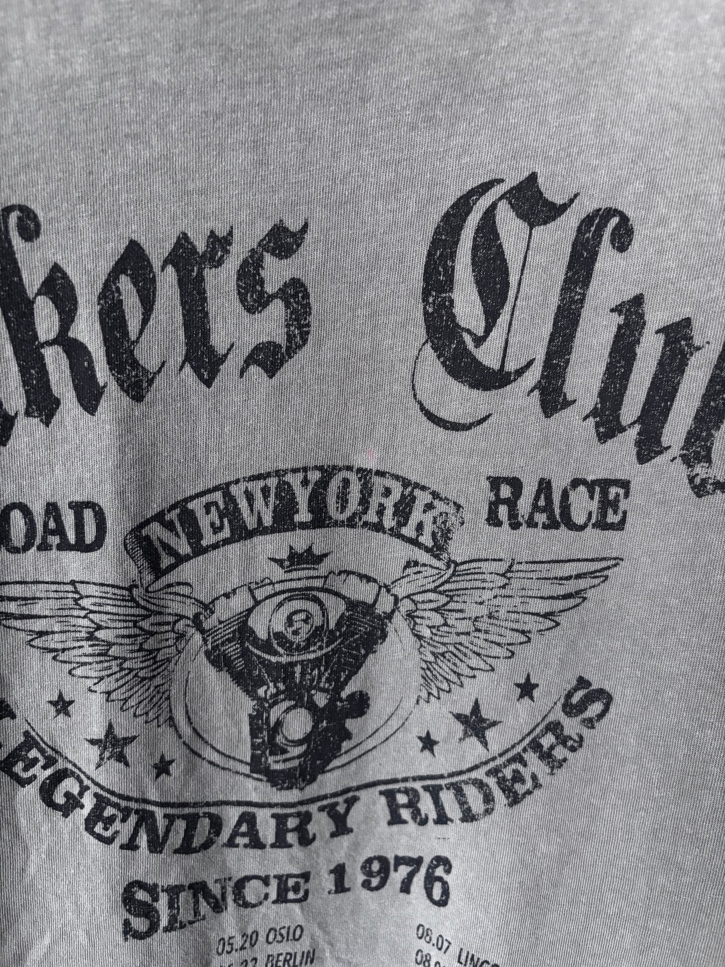 Garage Bikers Club Oversized Graphic Tee | Sz Xs/S fits like Large