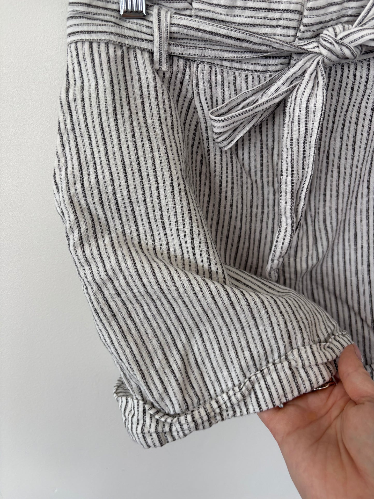 Rag Poets Striped Linen Shorts | Sz 28 (fit small)