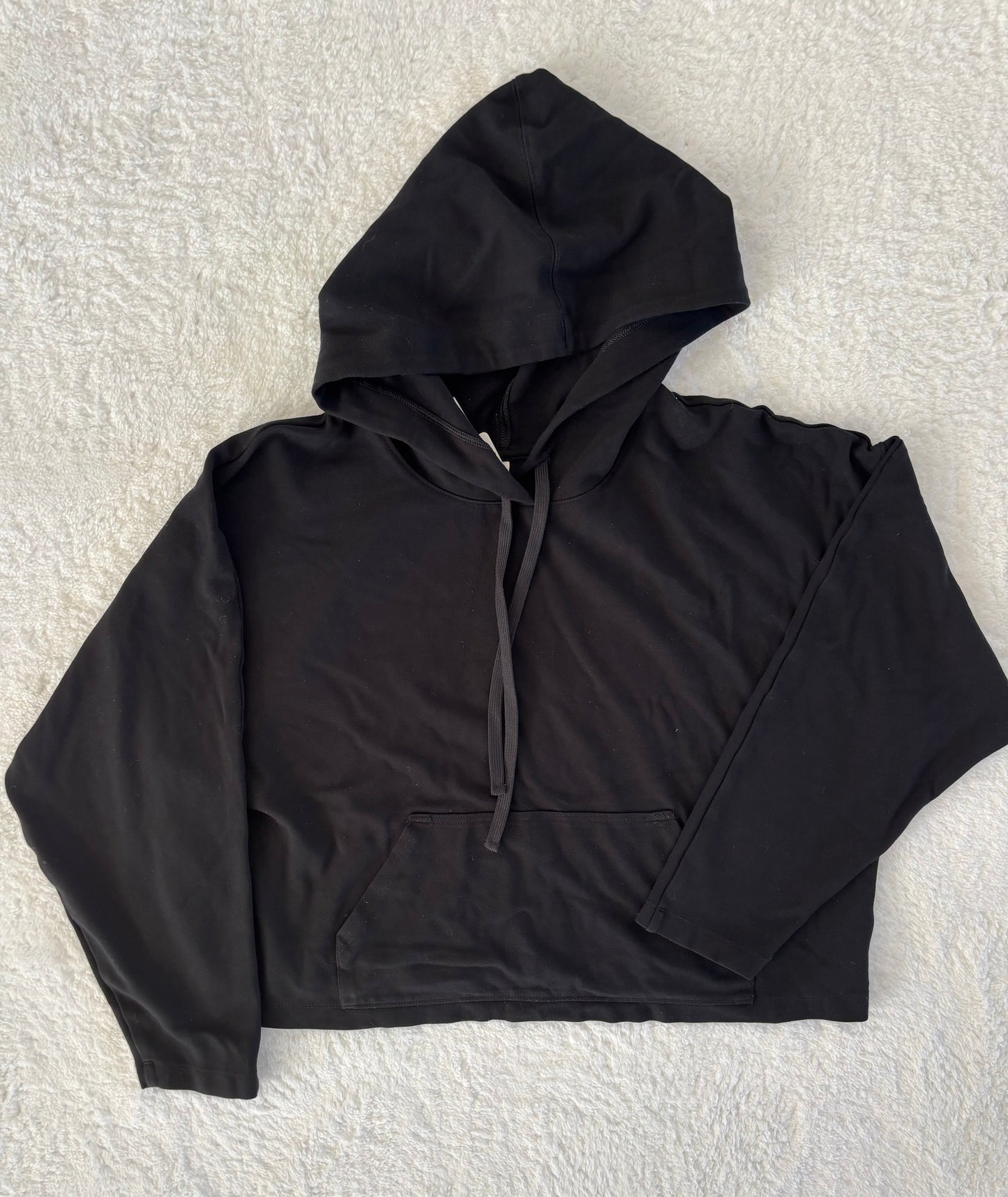 The Group by Babaton Cropped Jersey Hoodie | Small (O39C1)