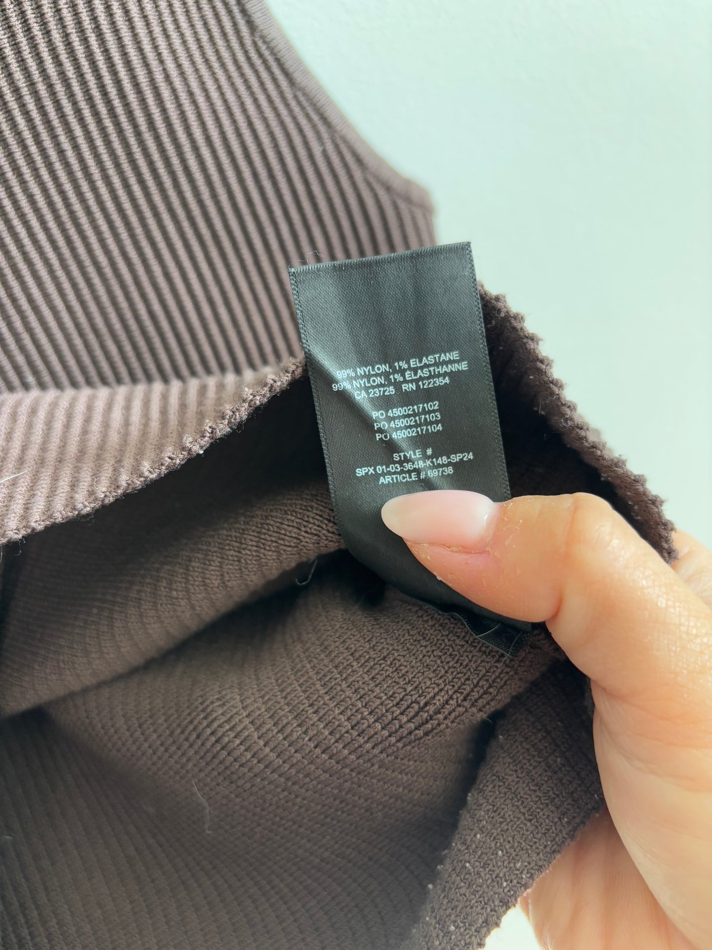 Babaton/Aritzia Sculpt Knit Tank in Brown | Small