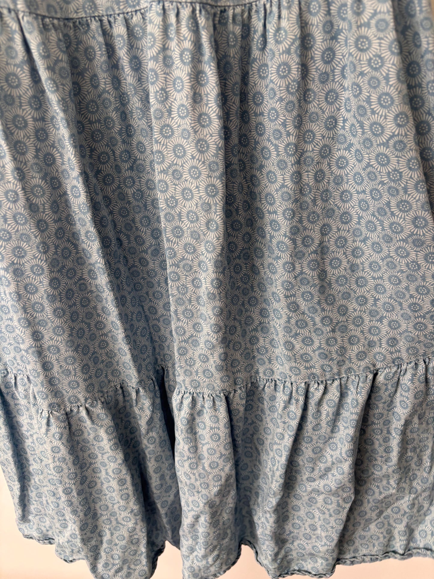 Thread & Supply Blue Daisy Print Mini Dress | Sz Medium