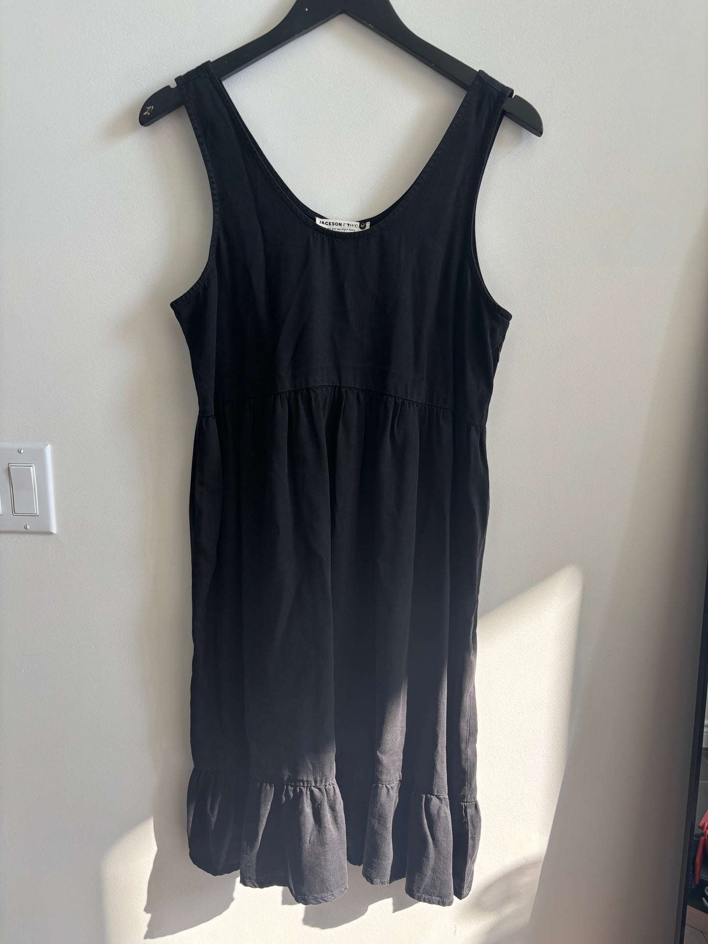 Jackson Rowe 'They Say' Black Tiered Dress | Medium