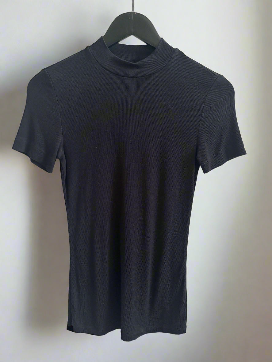 Babaton/Aritzia Gonzalo Ribbed Hip Top | Small