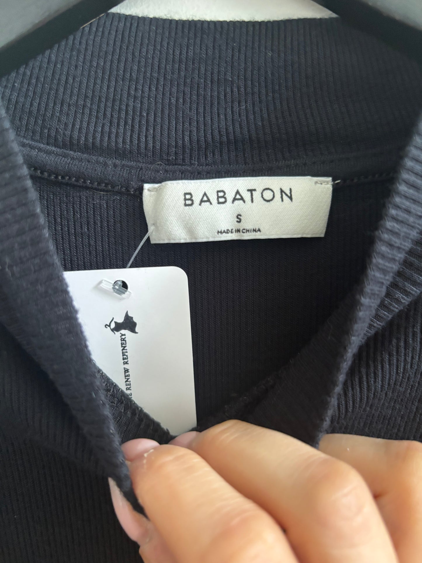 Babaton/Aritzia Gonzalo Ribbed Hip Top | Small