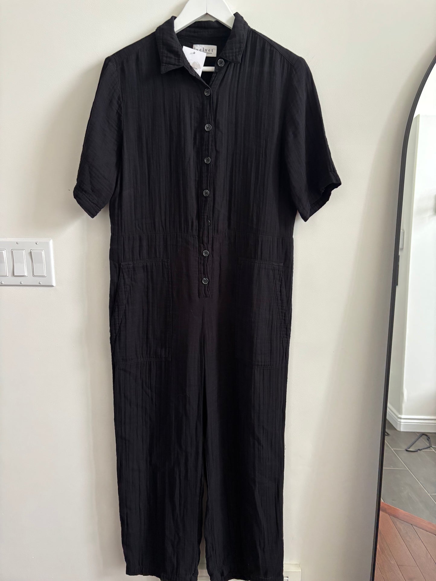 Velvet by Graham & Spencer Elia Cotton Gauze Romper | Small