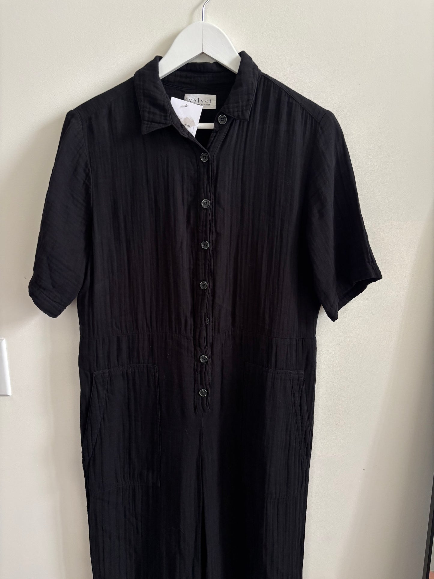 Velvet by Graham & Spencer Elia Cotton Gauze Romper | Small