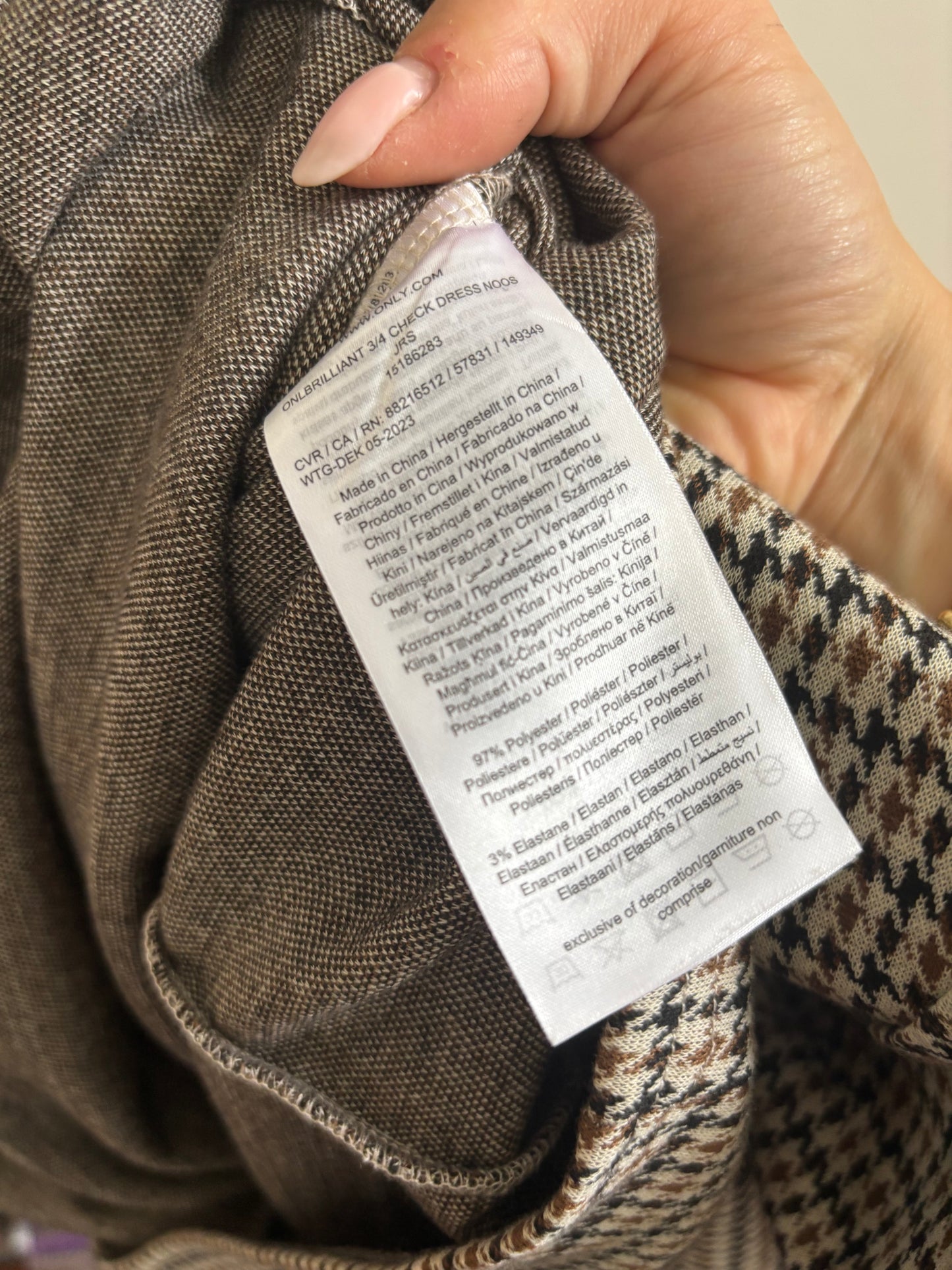 Only Brilliant Check Day Dress | Small