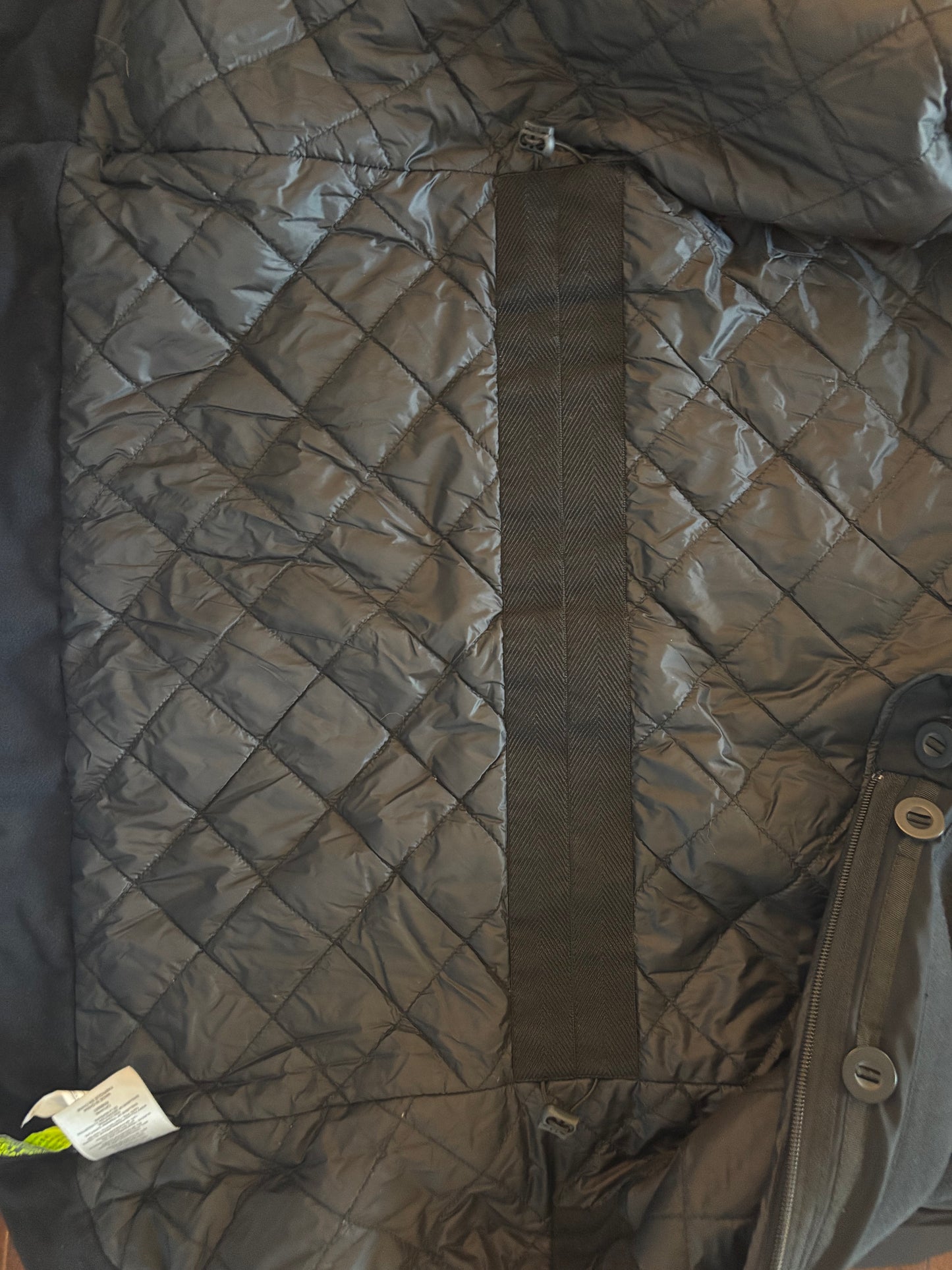 MPG Black Mixed Media High Collar Jacket | Medium (O148C16)