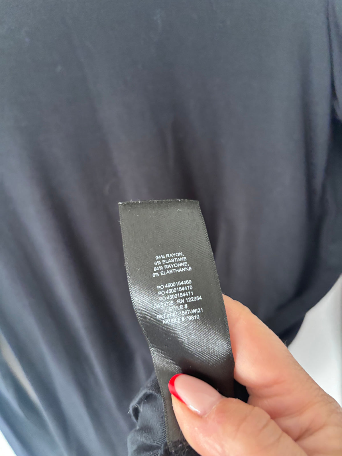 Babaton Black Slim Soft Mockneck Shirt | Sz Small