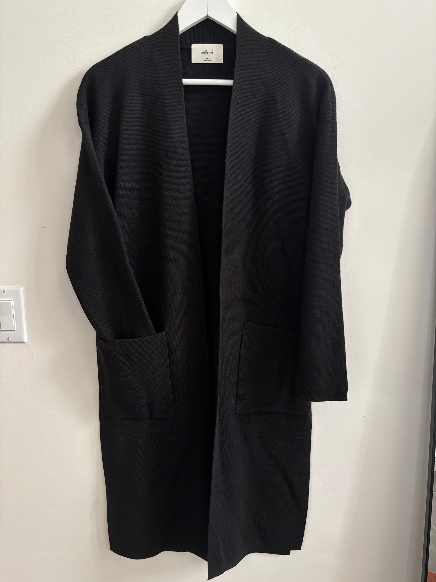 Wilfred/Wilfred Belted Ty Cardigan Duster | XS (note flaw)
