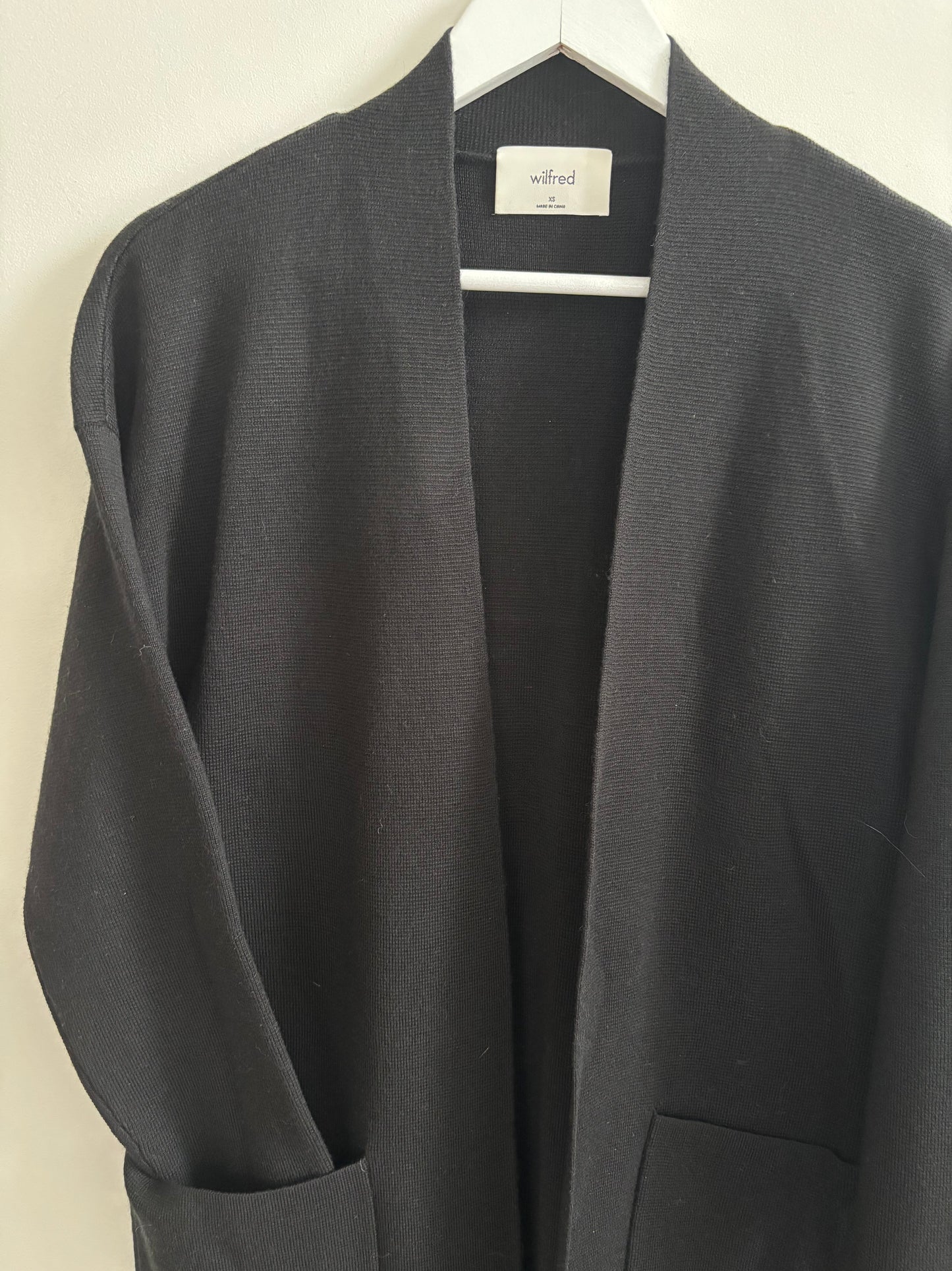 Wilfred/Wilfred Belted Ty Cardigan Duster | XS (note flaw)
