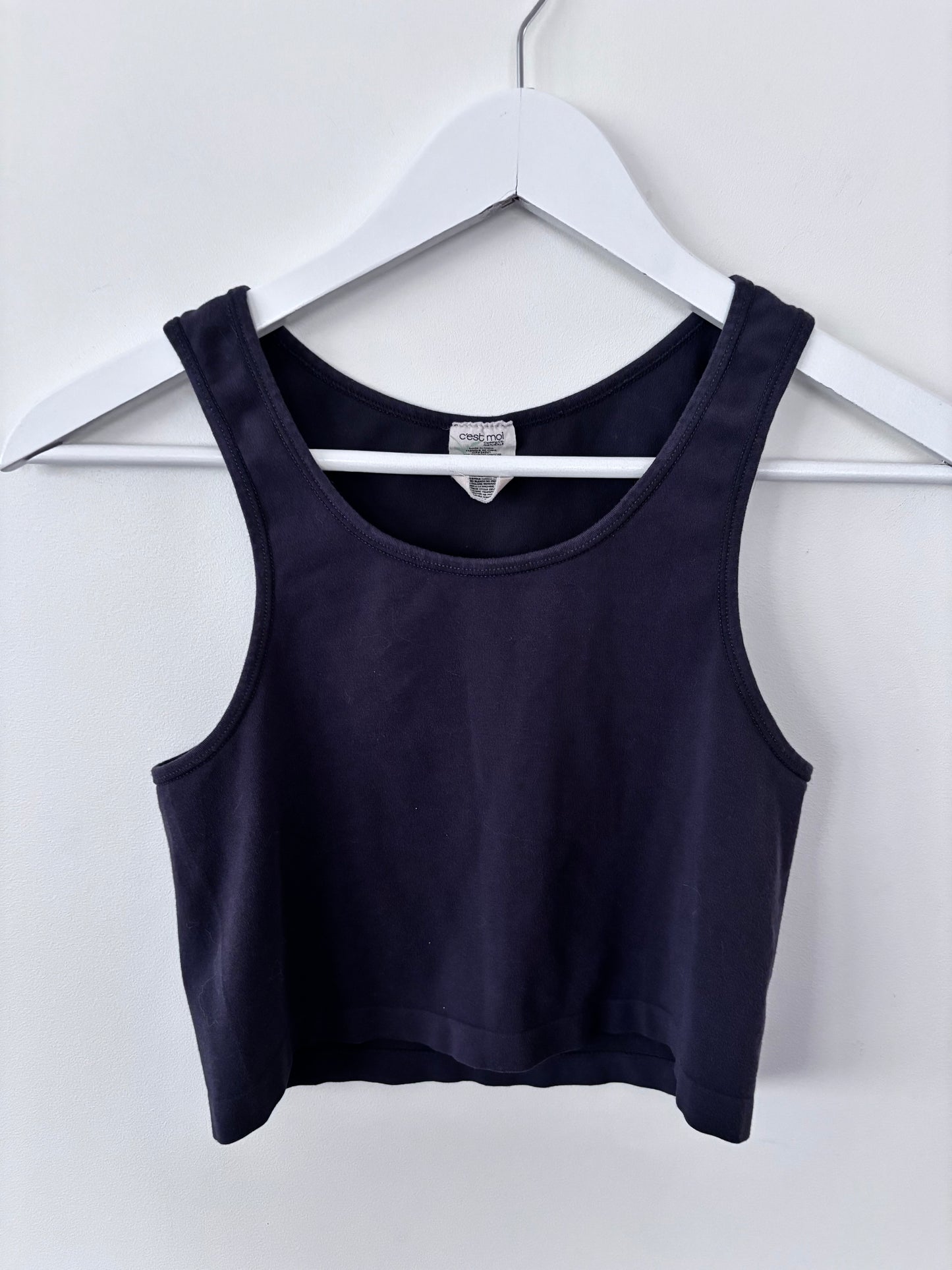 Bamboo One Size Crop in Dark Grey