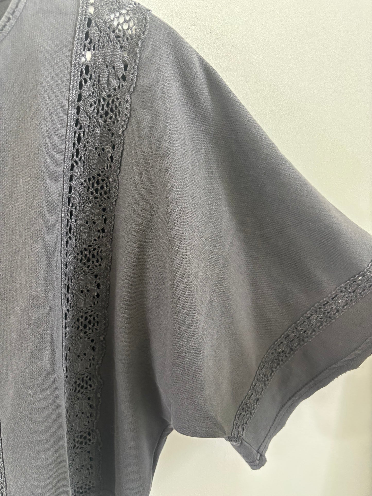Aerie Short Sleeve Chrochet Cardigan | Small (fits like Medium)