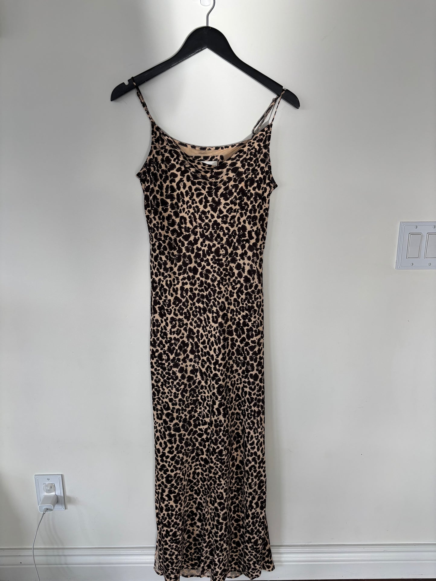 Anthropologie Elyse Printed Bias Slip Dress | Small (N128S2)