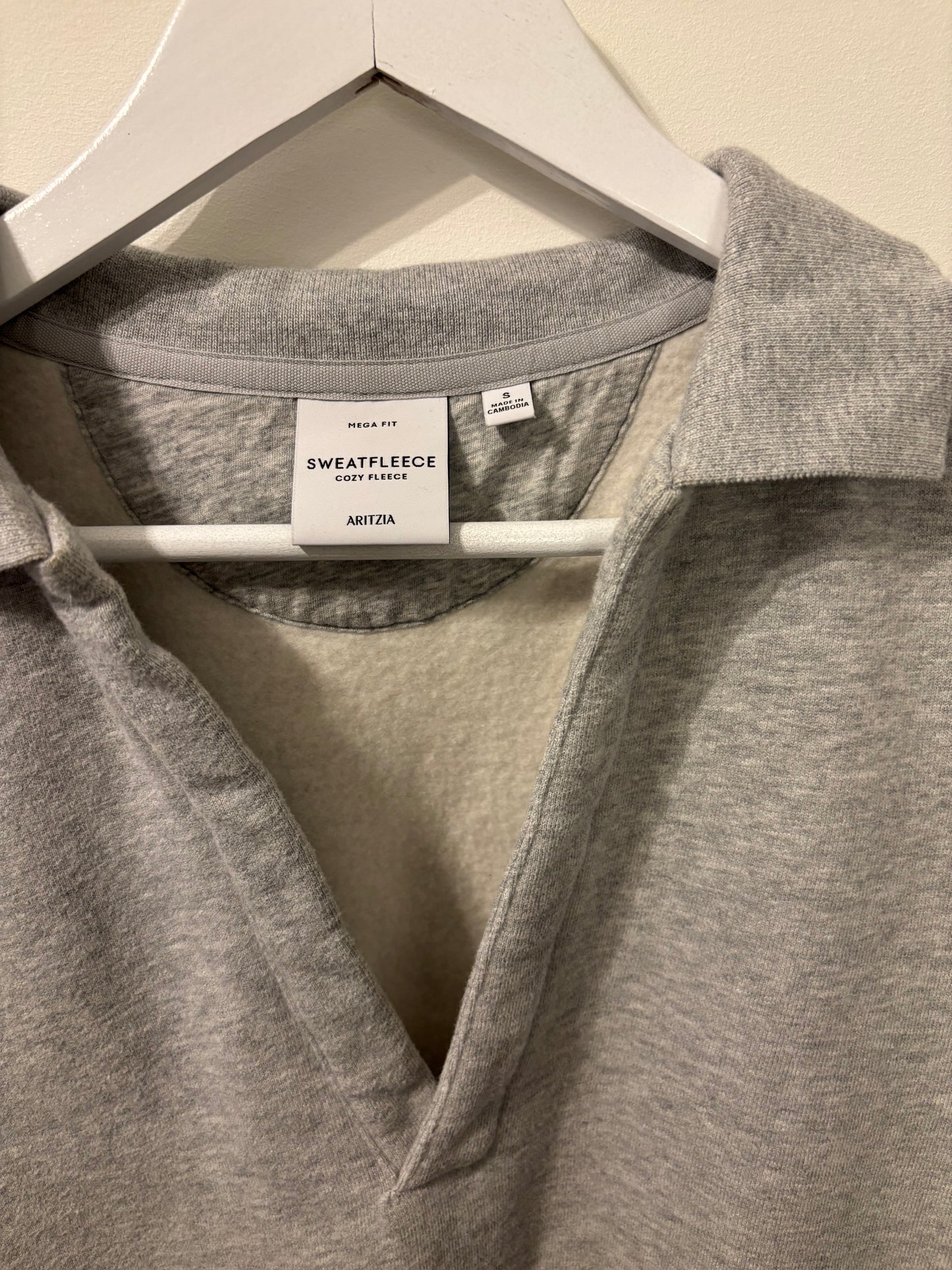 Aritzia MEGA FIT Polo Sweatfleece / Cozy Fleece | Small (fits also medium)