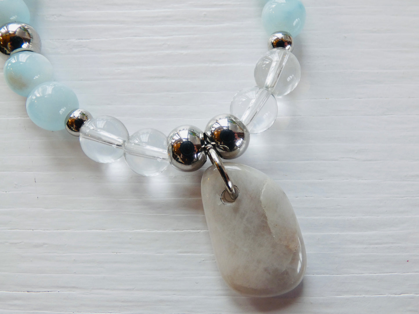 Reflect Lakeshore Rock Pendant Bracelet Set