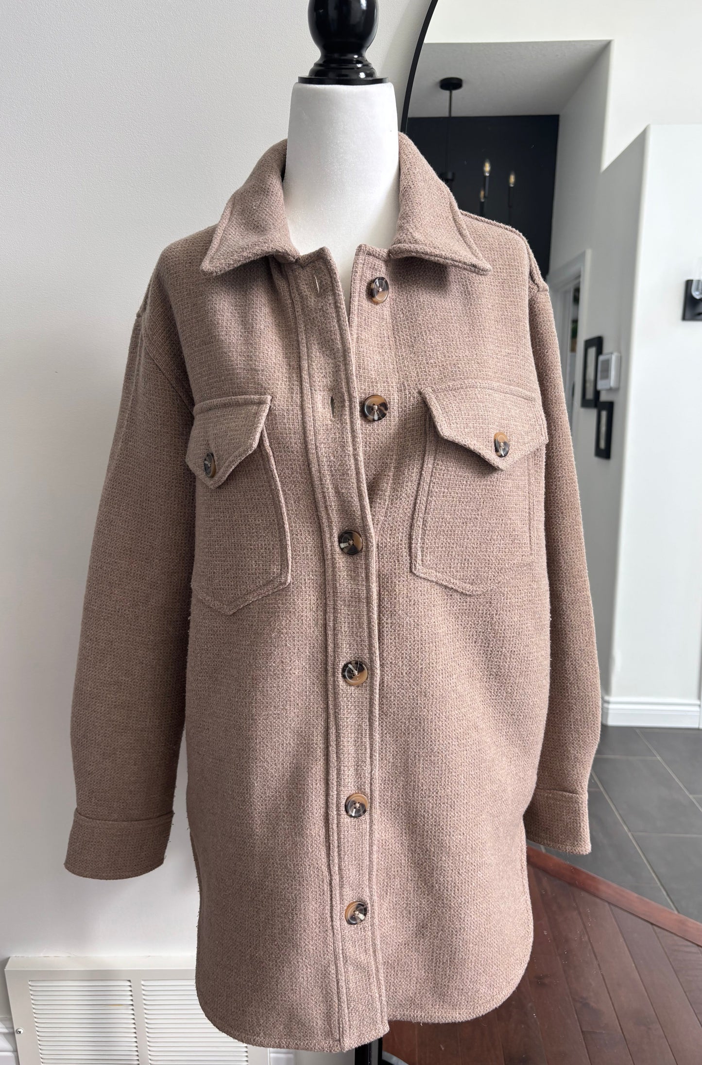 RD Style Taupe Jacket | XS (Oversized, fits like medium)