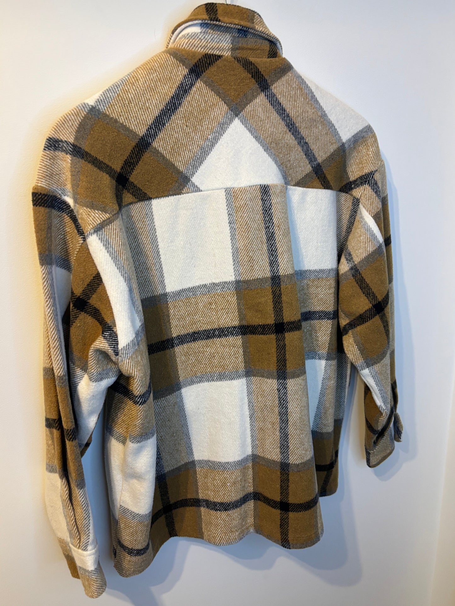Davi & Dani Plaid Oversized Jacket | Small