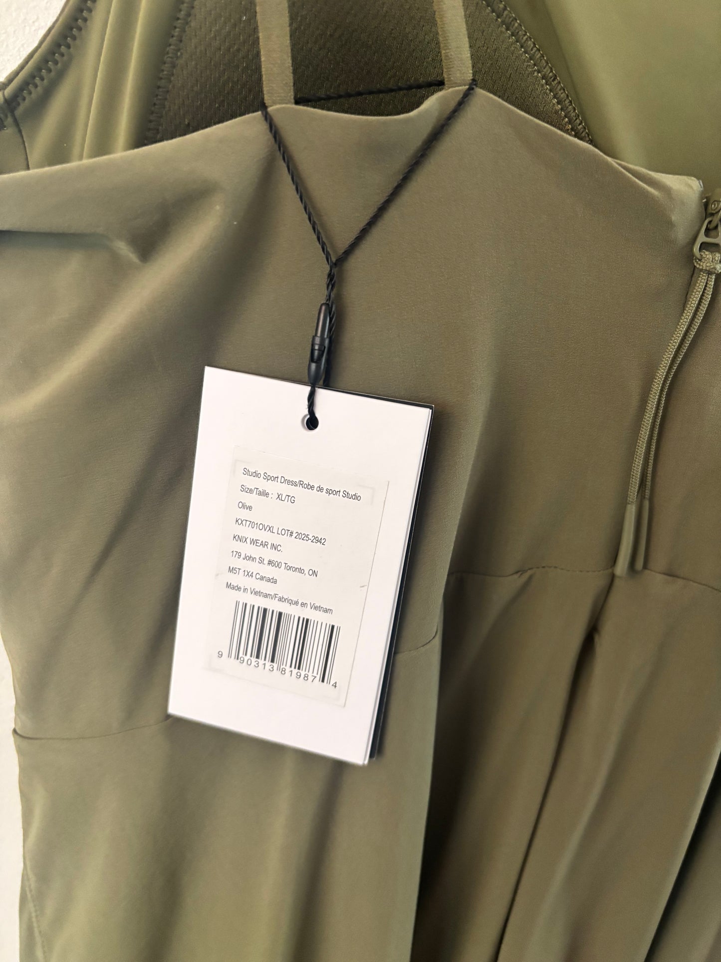 Knix Studio Sports Dress in Olive NWT | Sz XL (may fit smaller)