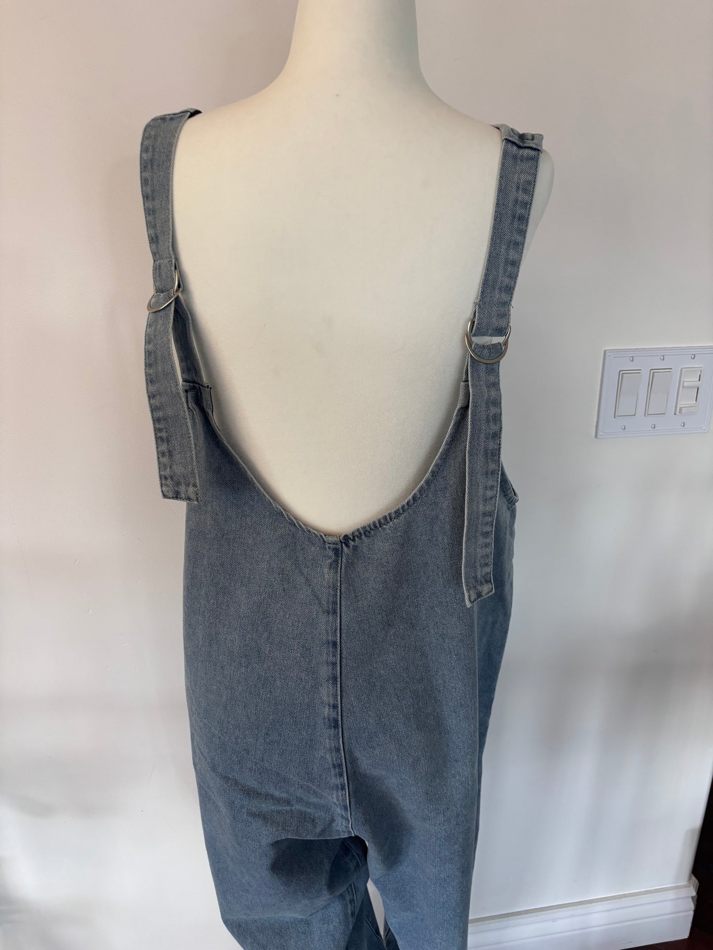 Denim Oversized Romperalls | Sz Small
