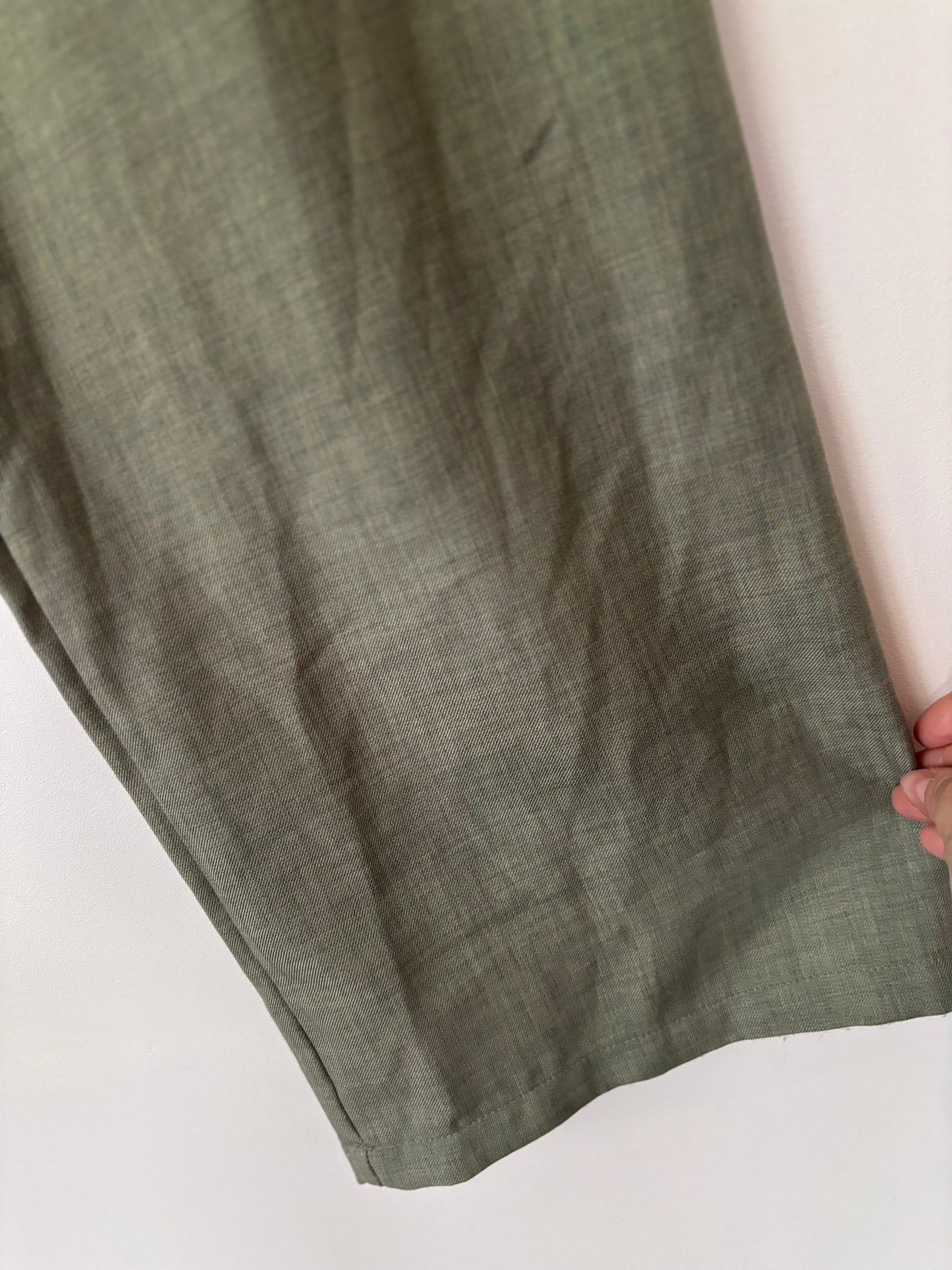 Lily Morgan Wide Leg Green Drawstring Pants | Sz Small