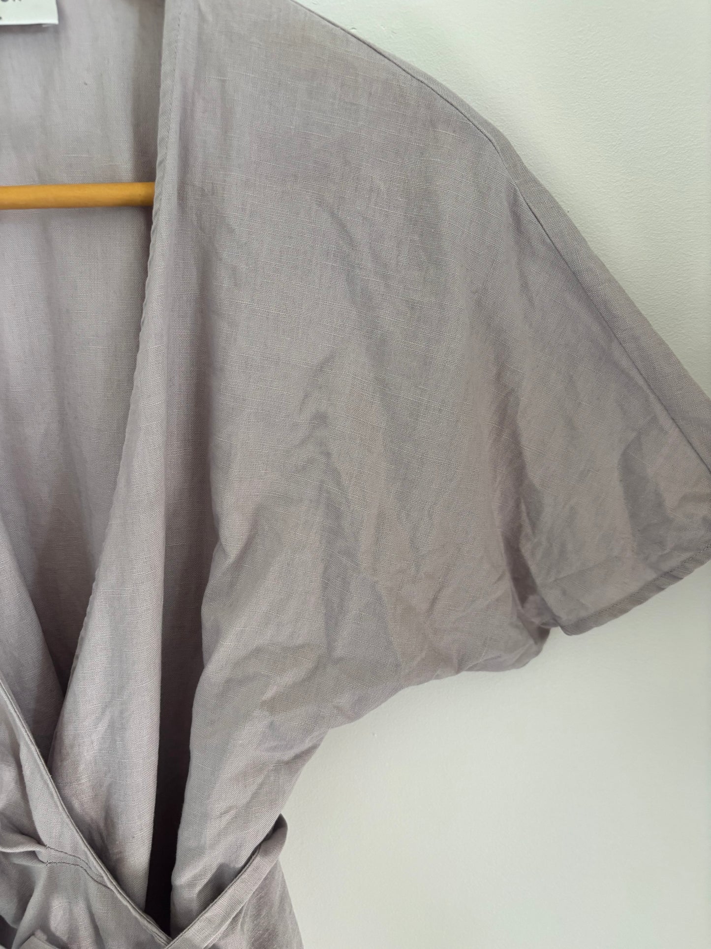 Babaton / Aritzia Wallace Linen Dress (Purple/Grey) | Medium