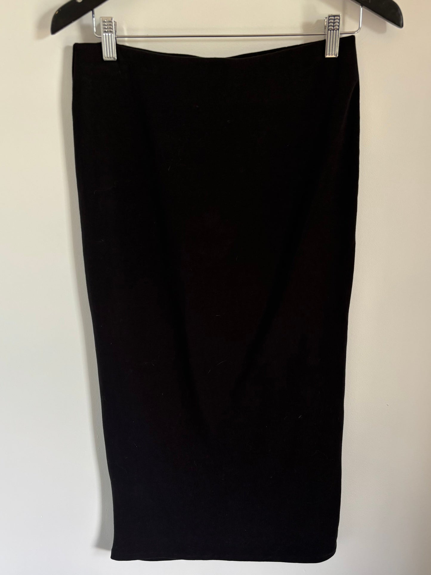 Dex Long Black Pencil Skirt | Medium