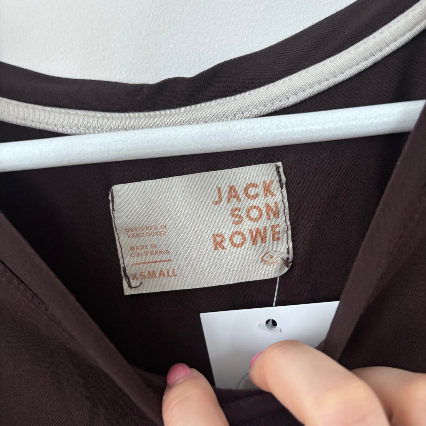 Jackson Rowe Knotty Tee Brown | Sz XS (fts like Sz Medium)(M83L3)