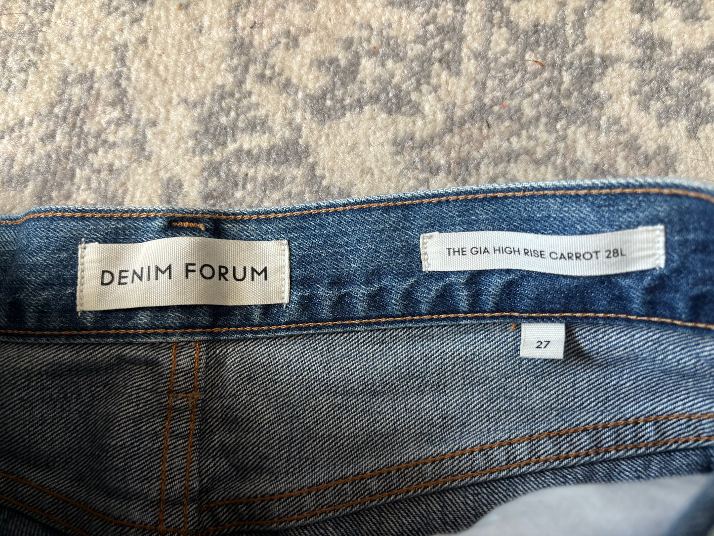 Denim Forum Gia High Rise Carrot Denim | 27
