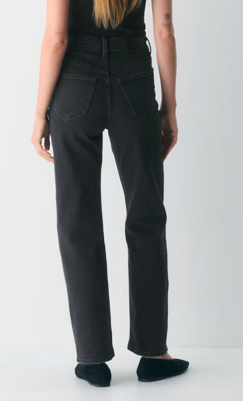 Denim Forum The Arlo Hi-rise Straight Jean vin Black | 25