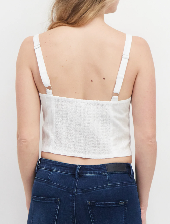 GENTLE FAWN Monroe Top in White | Medium