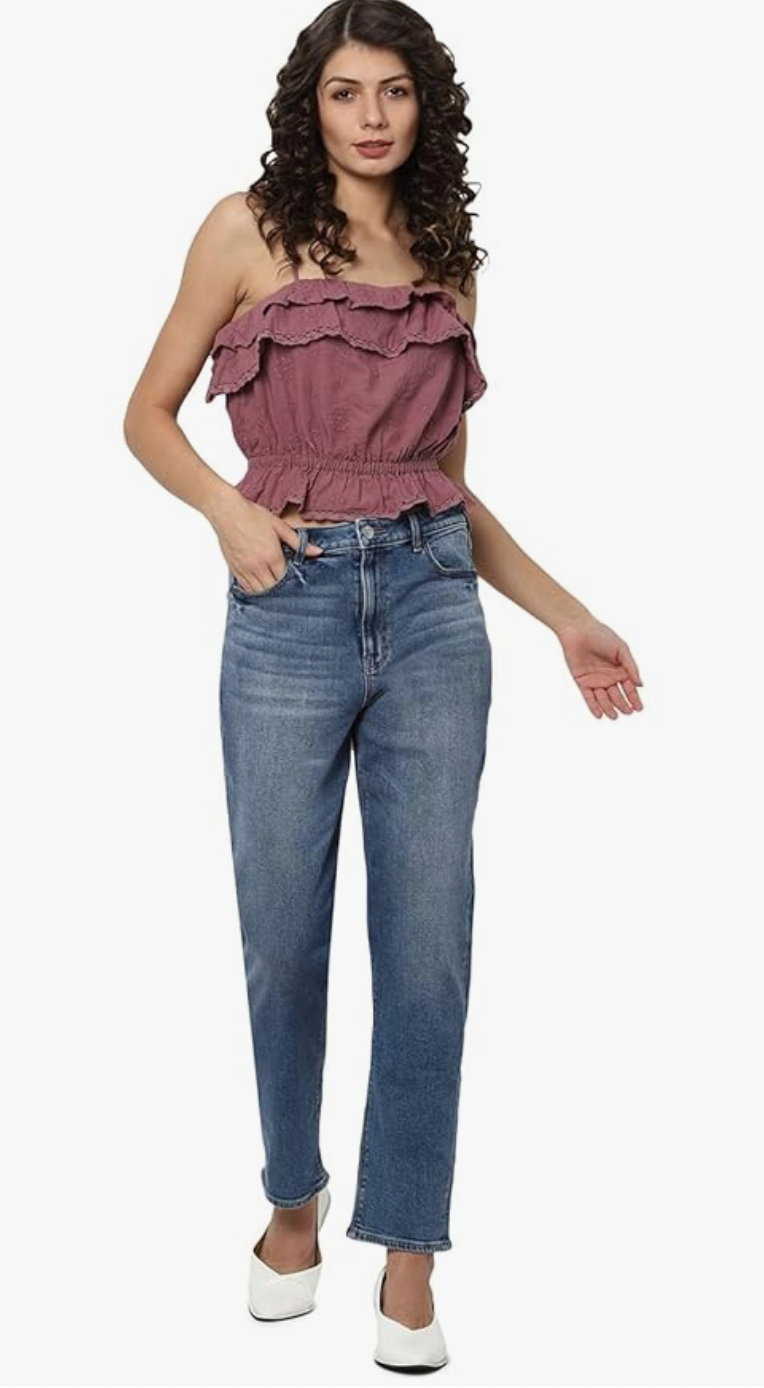 NWT American Eagle Ruffle Eyelet Top | Medium