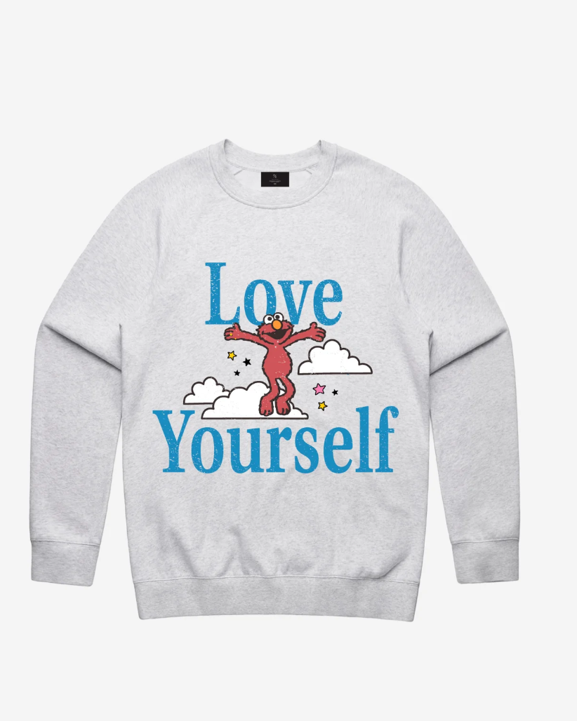 Peace Collective Elmo Crewneck Sweater | Medium (oversized)